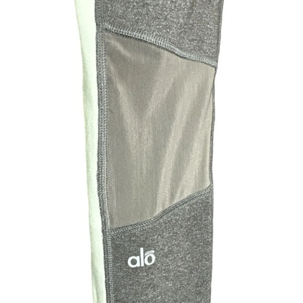ALO Yoga Ascendant Colorblock Mesh‎ Panel Workout Leggings (Size Small)